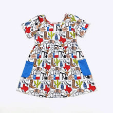 Load image into Gallery viewer, Texas Print Girls Dress
