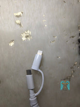 Load image into Gallery viewer, Silver and Turq Colored Phone Charger - Jeans Jewels and Jesus Boutique
