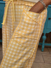Load image into Gallery viewer, Soft Brushed Checkered Barrel Knit Pants-Yellow - Jeans Jewels and Jesus Boutique
