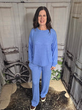 Load image into Gallery viewer, Soft Lounge/pajama Set-Ocean Blue - Jeans Jewels and Jesus Boutique
