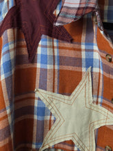 Load image into Gallery viewer, Star Patch Flannel Shirt - Jeans Jewels and Jesus Boutique
