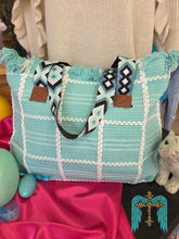 Load image into Gallery viewer, Tweed Tote-Mint - Jeans Jewels and Jesus Boutique
