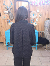 Load image into Gallery viewer, Umgee High Neck Top With Polka Dot Band/Trim - Jeans Jewels and Jesus Boutique
