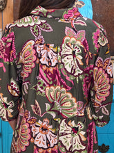 Load image into Gallery viewer, Umgee Olive Floral Tiered Maxi Dress - Jeans Jewels and Jesus Boutique
