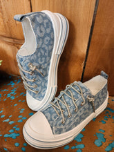 Load image into Gallery viewer, Very G Aman Leopard Denim Sneakers - Jeans Jewels and Jesus Boutique

