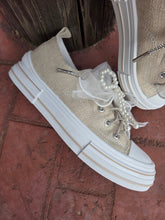 Load image into Gallery viewer, Very G Aman Pearls Natural Sneaker - Jeans Jewels and Jesus Boutique
