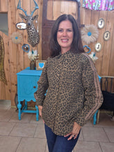 Load image into Gallery viewer, Very J Leopard Mocha Button Down Top - Jeans Jewels and Jesus Boutique

