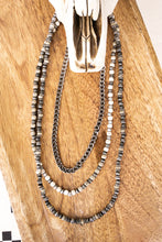 Load image into Gallery viewer, Wild Ridge Layered Silver Pearl White Necklace
