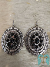 Load image into Gallery viewer, Western Concho with Opal Stone Earring - Jeans Jewels and Jesus Boutique
