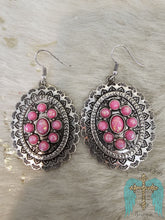 Load image into Gallery viewer, Western Concho with Opal Stone Earring - Jeans Jewels and Jesus Boutique
