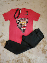 Load image into Gallery viewer, Serape Buffalo Head Tee
