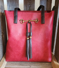 Load image into Gallery viewer, Jane Horse Bit Tote - Red
