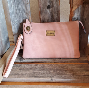 Ella Crossbody/Wristlet - Rose