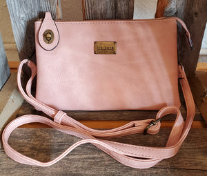 Ella Crossbody/Wristlet - Rose