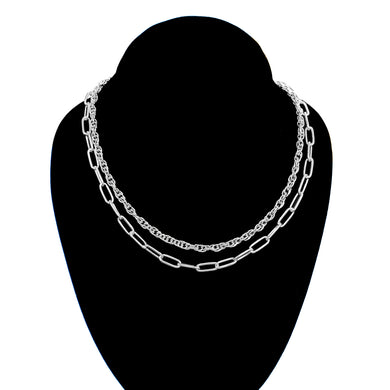 Paper Clip Layer Necklace
