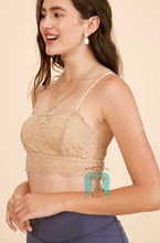 Load image into Gallery viewer, Removable Shoulder Strap &amp; Pad Lace Tube Bralette - 2 Colors

