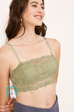 Load image into Gallery viewer, Removable Shoulder Strap &amp; Pad Lace Tube Bralette - 2 Colors

