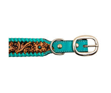 Load image into Gallery viewer, Acety Hand-Tooled Leather Dog Collar
