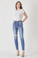 Load image into Gallery viewer, Risen Mid-Rise Distressed Skinny
