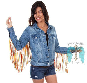 Fringe Denim Jacket