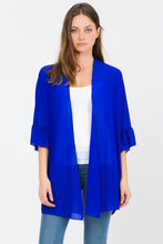 Load image into Gallery viewer, Royal Blue Short Sheer Kimono
