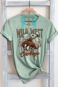 Mint Wild West Cowboys Graphic Tee
