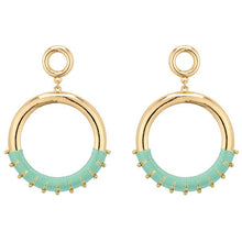 Load image into Gallery viewer, Circle Thread Post Earrings - 5 Colors - Jeans Jewels and Jesus Boutique
