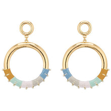 Load image into Gallery viewer, Circle Thread Post Earrings - 5 Colors - Jeans Jewels and Jesus Boutique
