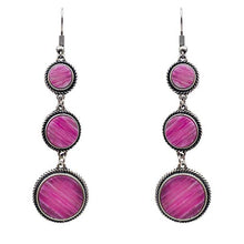 Load image into Gallery viewer, Dangling Agate Stone Earrings - 3 Colors
