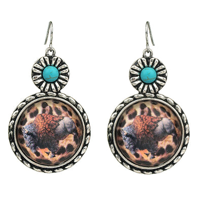 Buffalo Bubble Glass Earrings