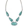 Load image into Gallery viewer, Kashi Semiprecious Stone Bib Necklace - Amazonite - Jeans Jewels and Jesus Boutique
