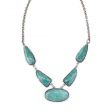 Kashi Semiprecious Stone Bib Necklace - Amazonite