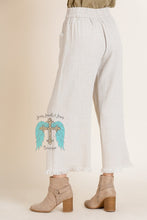 Load image into Gallery viewer, Oatmeal Wide Leg Crop Pant
