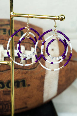 Purple Show Some Spirit Earrings