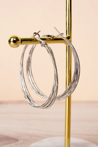 Twisting The Night Away Hoop Earrings - 2 Colors
