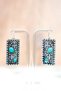 Turquoise Crosspointe Earrings