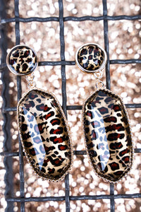 Shery Leopard Post Earrings
